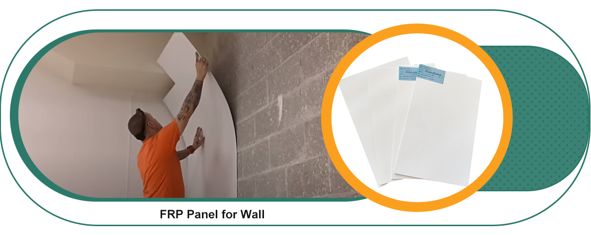 Environmental Friendly Fiberglass Sheet FRP Flat Panel for Caravan